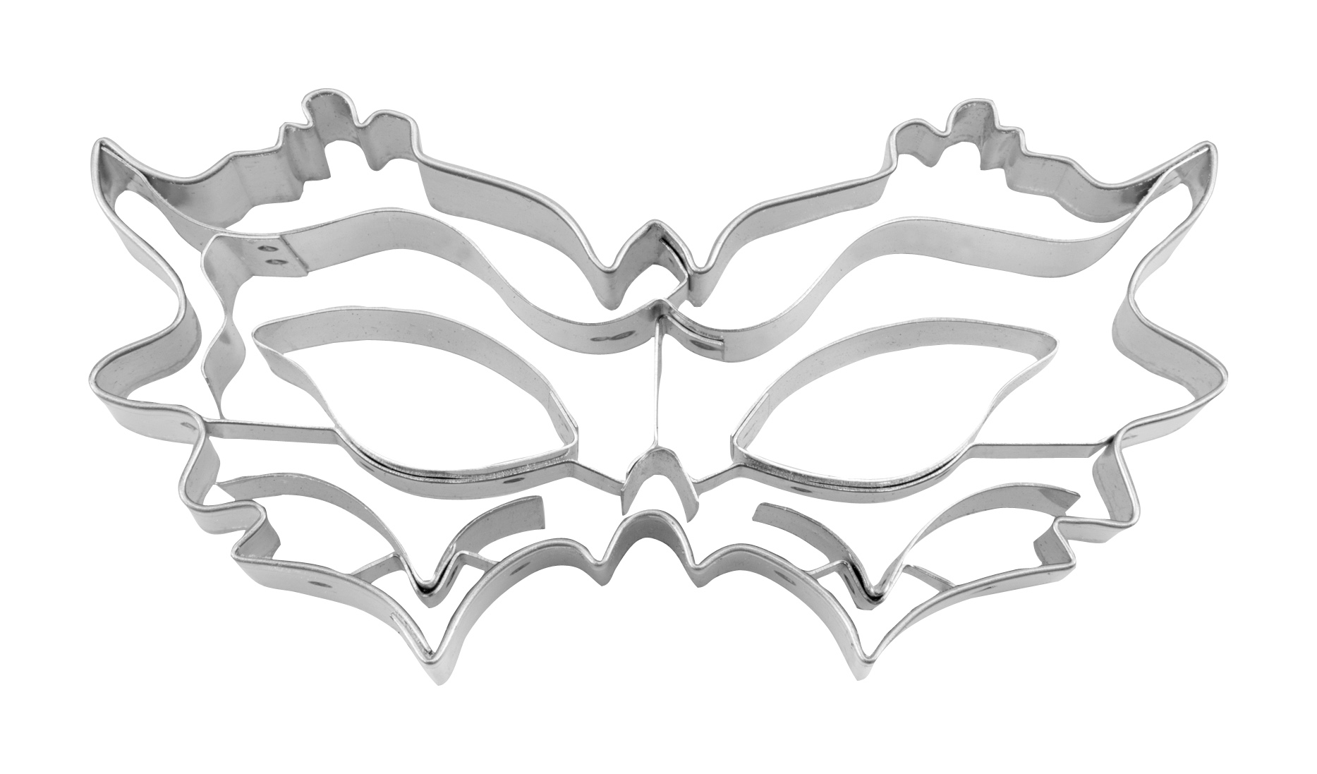 Tagliabiscotti maschera di carnevale acciaio inossidabile 10,5 cm