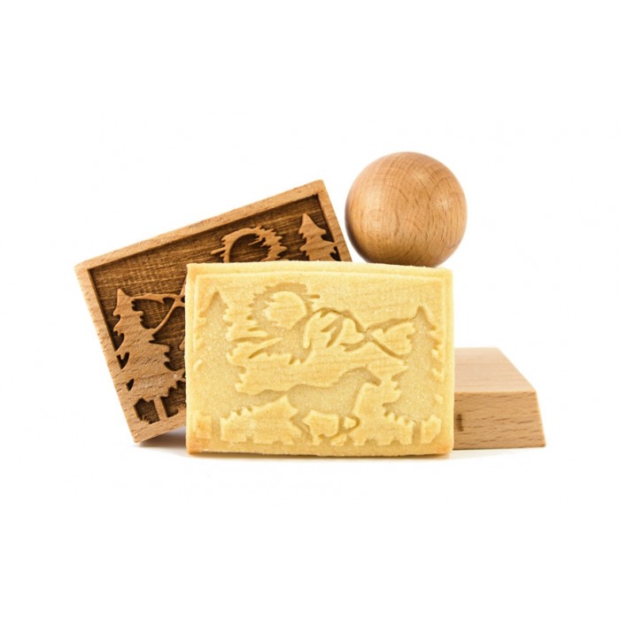 Timbro biscotti in legno cavallo – La Mandorla – Tutto per la per  pasticceria